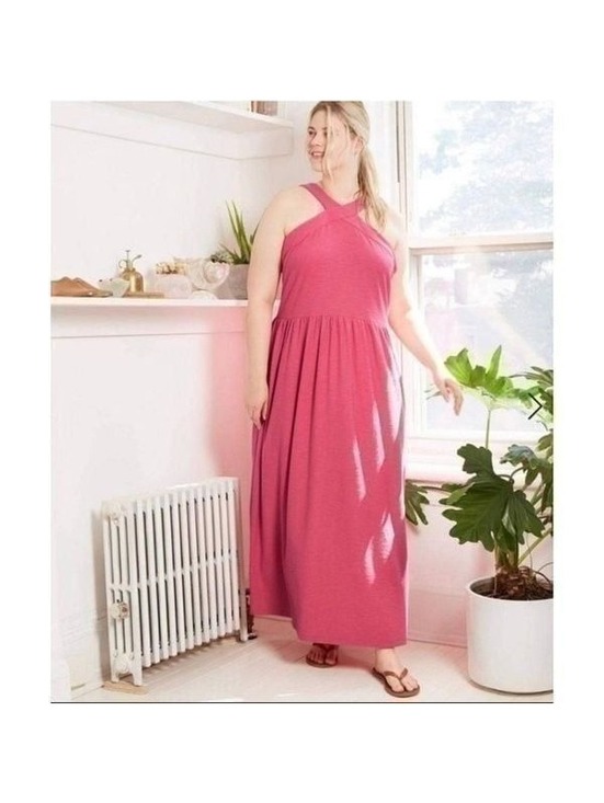Ava & Viv Dresses & Skirts - Ava & Viv Pink Maxi Sundress Dress Sz 1X